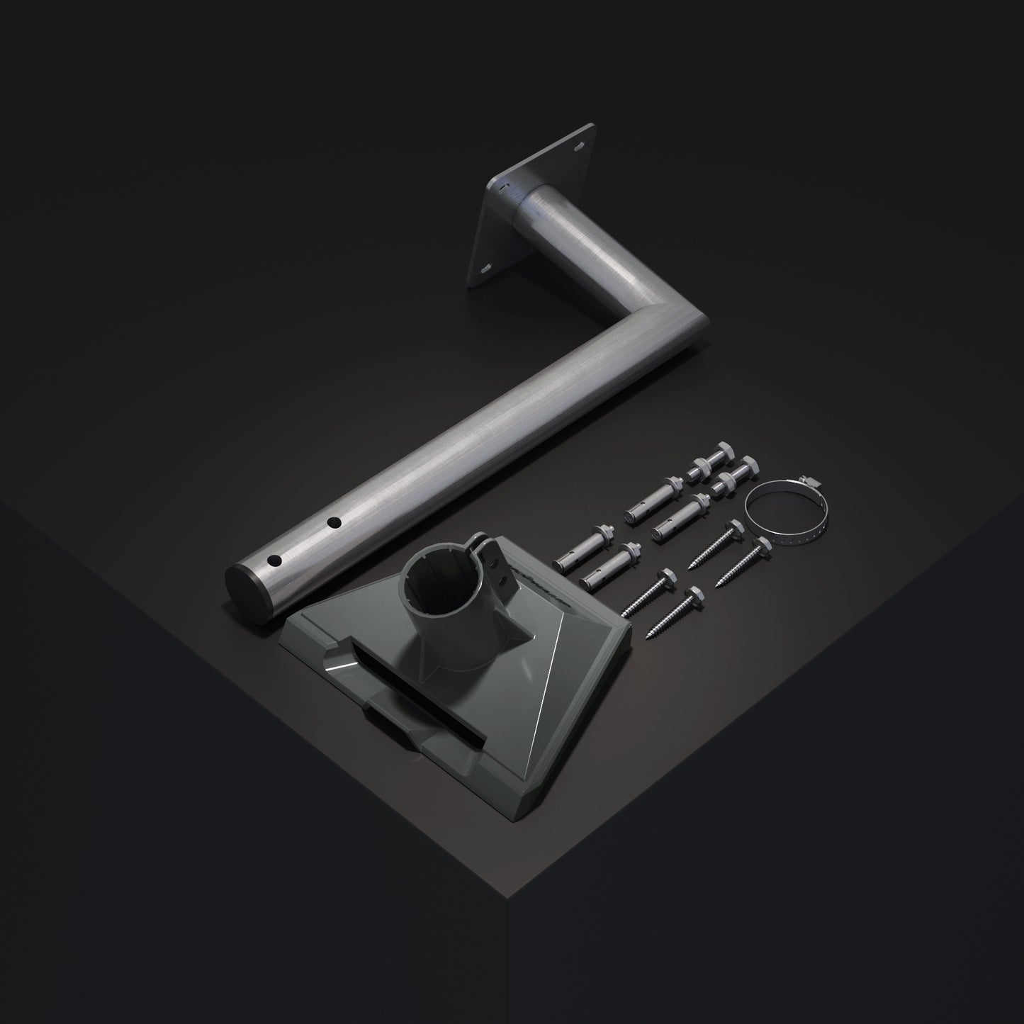 Starlink Standard Dish Gen 3 Wall Mount with Pipe Adapter