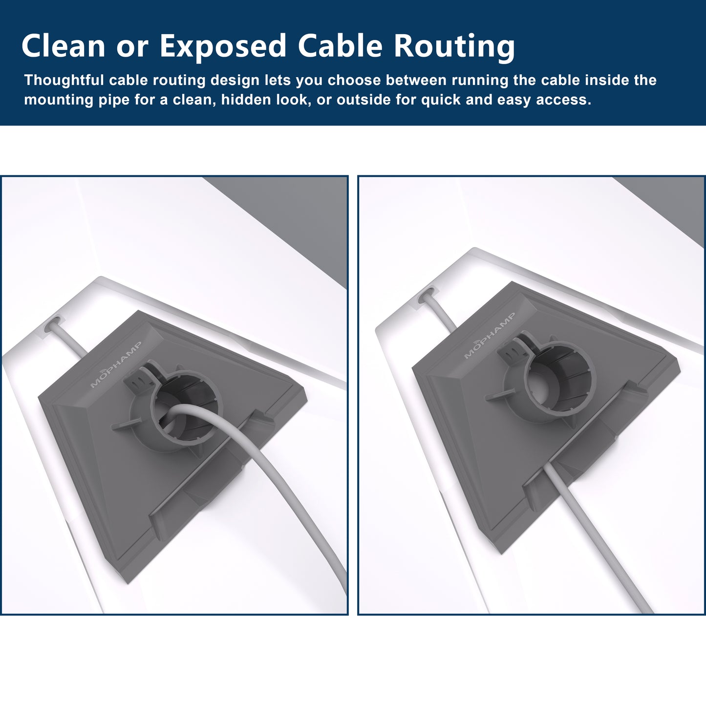 Starlink Gen 3 Dish Wall Mount Stainless Steel with Pipe Adapter