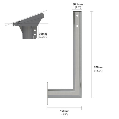Starlink Standard Dish Gen 3 Wall Mount with Pipe Adapter